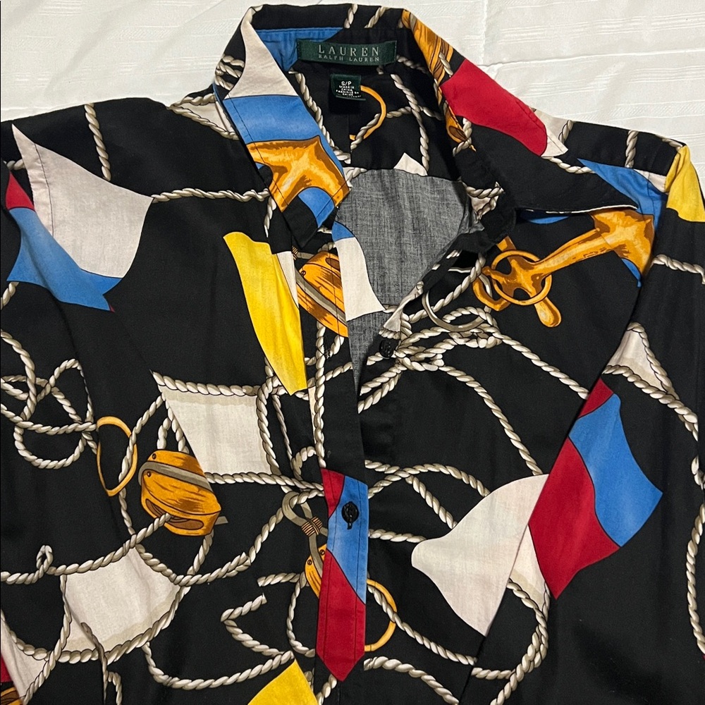Ralph Lauren Multicolor Nautical Print Shirt - Picture 3 of 7